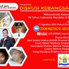 Instan akan menggelar diskusi kebangsaan secara virtual memperingati HUT ke-76 Republik Indonesia, Selasa (17/8/2021) pukul 20.00 WIB.