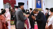Pelantikan dua menteri dan tiga wamen Kabinet Indonesia Bersatu