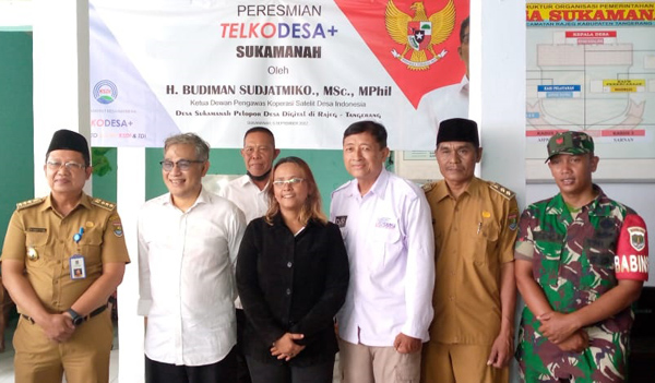 Peresmian TelkoDesa+, Senin (5/9/2022) di Desa Sukamanah Kecamatan Rajeg Kabupaten Tangerang, Banten