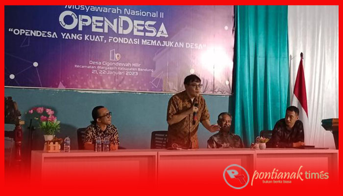 Musyawarah Nasional II Perkumpulan Desa Digital Terbuka (OpenDesa), Minggu (22/1/2023) di Desa Cigondewah Hilir Kabupaten Bandung