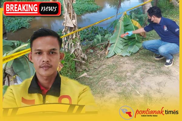 Warga menemukan mayat driver Ojek Online di pinggir Jalan Bujang Taro Sungai Rengas, Kabupaten Kuburaya, Kalimantan Barat, Sabtu (25/2/2023) pagi