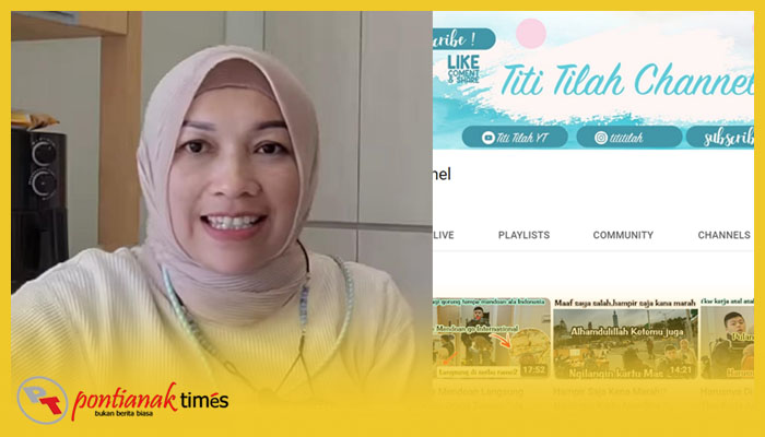 Titilah disapa Tilah, pekerja migran Indonesia di Taiwan dan capture chanel youtube-nya
