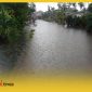 Kondisi genangan air di Gang Suka Mulya Sungai Pinyuh, Sabtu (4/3/2023)