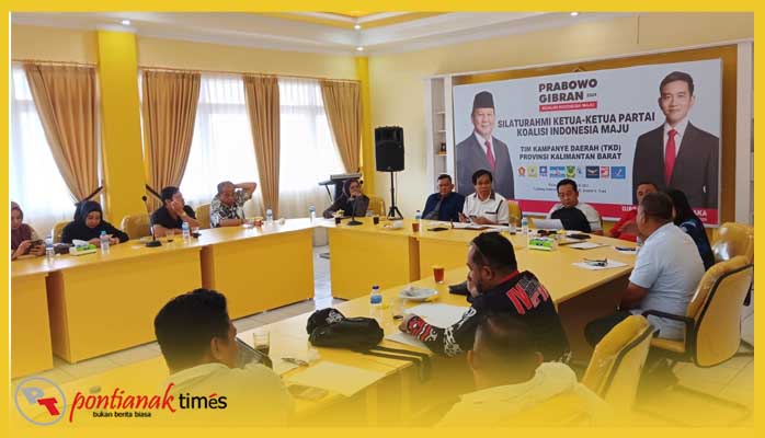 Rapat persiapan kedatangan Prabowo Subianto ke Kalbar