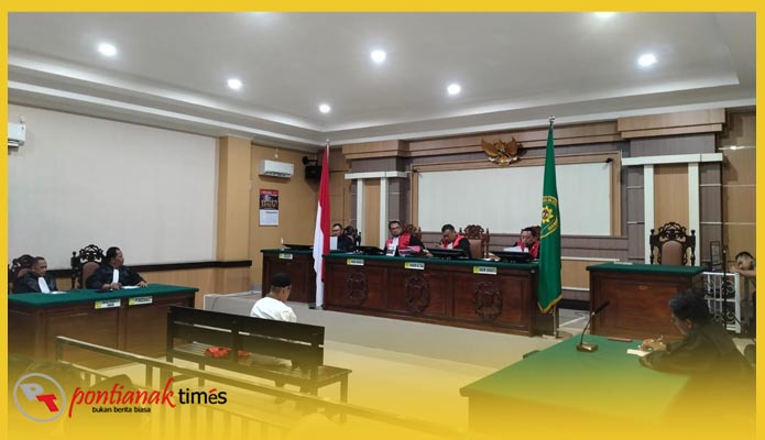 Sidang vonis persetubuhan anak di bawah umur dengan terdakwa Herman, Anggota DPRD Singkawang, Rabu (21/5/2025)