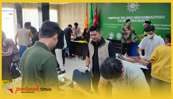 pemeriksaan kesehatan gratis, Minggu (15/6/2025) di Gedung Dakwah Muhammadiyah Kalbar Jalan Ahmad Yani 2, Kabupaten Kubu Raya.