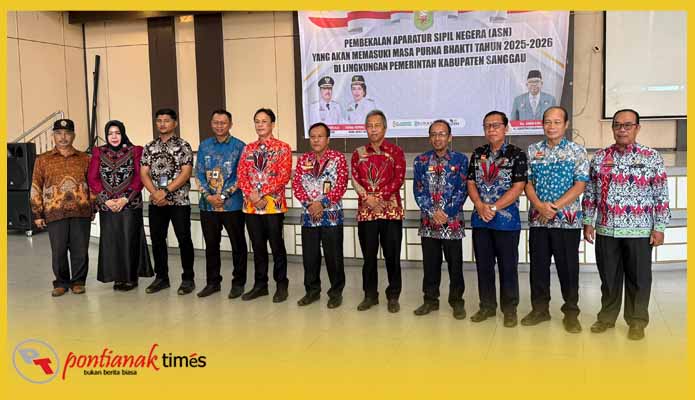 Pemkab Sanggau bersama Bank Kalbar, Taspen dan Jamkrida menggelar pembekalan ASN yang akan memasuki masa purna bhakti 2025–2026, Kamis (5/6/2025) diHotel Harvey, Sanggau.