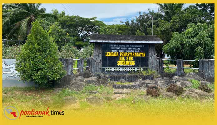 Lembaga Pemasyarakatan (Lapas) IIB Singkawang, tempat dititipkannya Sumastro menjalai tahanan jaksa.
