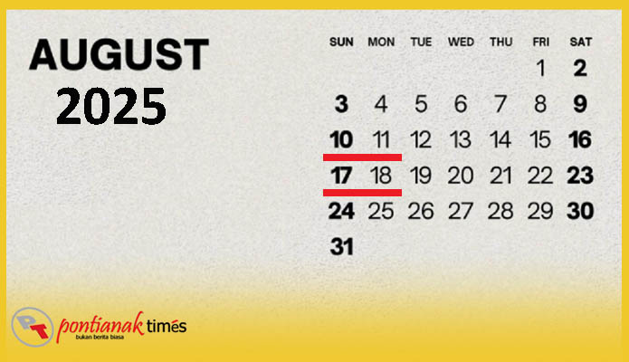 Kalender Agustus Tahun 2025