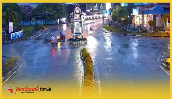 Capture video, detik detik tabrakan terjadi di Persimpangan Tugu Jam, Kecamatan Mempawah Hilir.