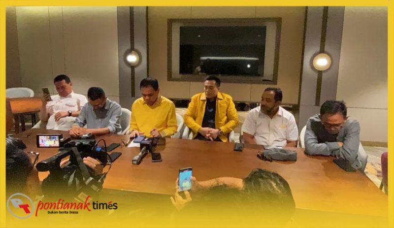 Jumpa Pers jelang Musda XI DPD Partai Golkar Provinsi Kalimantan Barat.