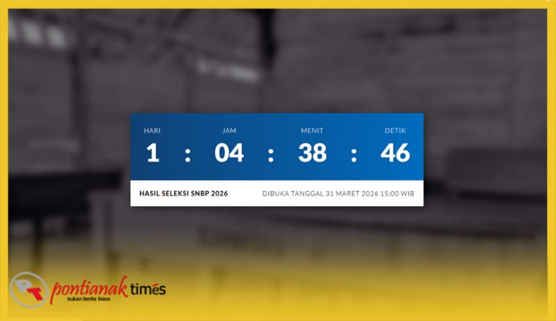 Timer jelang pengumuman Seleksi Nasional Berdasarkan Prestasi (SNBP) 2026 yng dilaksanakan secara serentak.