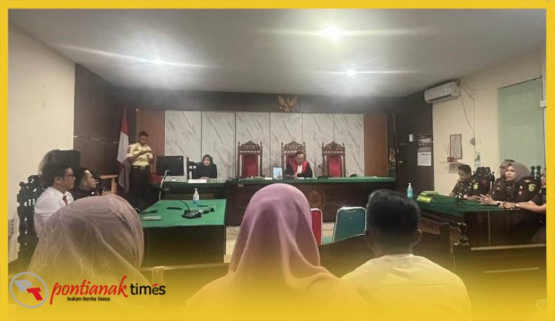 Proses persidangan Pra Peradilan yang diajukan RD di Pengadilan Negeri Pontianak.