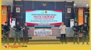 Kajati Kalbar Emilwan Ridan bersama Aspidsus Siju diapit personel TNI dengan latar uang cash Rp55 Miliar dari kasus tata kelola pertambangan.