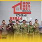 Kajati Kalbar Emilwan Ridwan bersama Pangdam XII Mayje Novi Rubadi Sugito, unsur kepolisian dan Wabup Kubu Raya Sukiryanto menghadiri virtual launcing Kopdes Merah Putih.