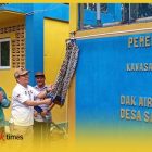 Bupati Sambas Satono meresmikan Pasminumas di Desa Samustida, Kecamatan Teluk Keramat, Jumat (22/5/2026).