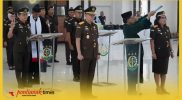 Prosesi pelantikan dan pengambila sumpah jabatan Wakajati Kalbar dan tiga pejabat baru, Selasa (5/5/2026).