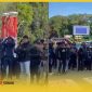 Aksi unjuk rasa mahasiswa di kawasan Tugu Digulis, Pontianak, Kamis (18/6/2026).