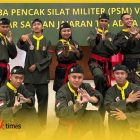 Tim pencak silat militer prajurit Kompi Kavaleri (Kikav) 12/Macan Dahan Cakti (MDC) Kodam XII/Tanjungpura