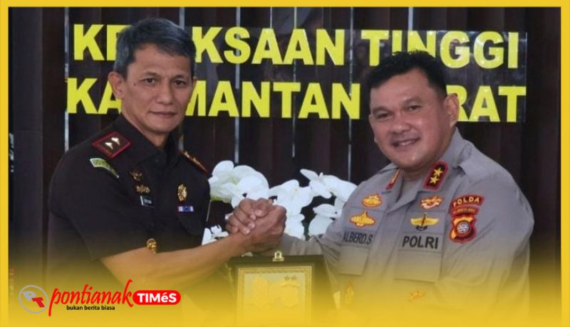 Salam komando Kajati Kalbar Emilwan Ridwan dan Kapolda Kalbar Alberd Teddy Benhard Sianipar.