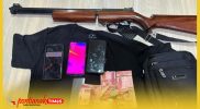Barang bukti yang diamankan penyidik Polres Singkawang dari para terduga pelaku pembunuhan Aliat.