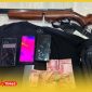 Barang bukti yang diamankan penyidik Polres Singkawang dari  para terduga pelaku pembunuhan Aliat. 