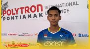 Izza Al-Faruq Aston Martin mengawali perjuangannya di Polytron Pontianak International Challenge (PPIC) 2026 dengan kemenangan, Selasa (25/8/2026) di GOR Terpadu Ahmad Yani.