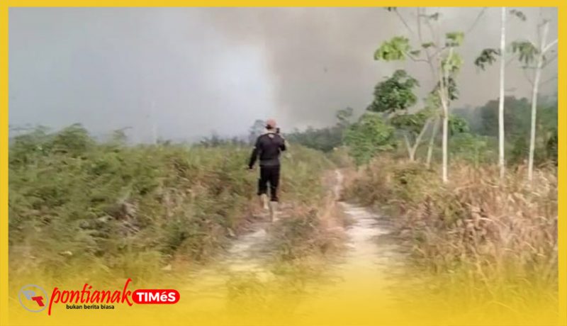 Karhutla di Desa Nanga Kayan, Kecamatan Nanga Pinoh, Kabupaten Melawi, Kalimantan Barat