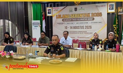 Gerakan Lelang Serentak Kejaksaan Republik Indonesia yang digelar Kejaksaan Negeri (Kejari) Pontianak, Kamis (13/8/2026).