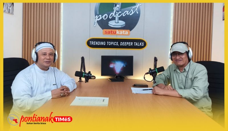 Syarif Amin Muhammad, Ketua Komsi III DPRD Provinsi Kalbar dalam interview di Studio Podcast Satukata.
