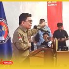 Bupati Sambas H Satono menyampaikan sambutan saat soft launching reaktivasi PLB Temaju-Teluk Melano, Jumat (21/8/2026)