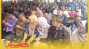 Para tamu undangan yang menghadiri soft launcing reaktivasi Pos Lintas Batas (PLB) Temajuk, Kabupaten Sambas, dengan Teluk Melano, Sarawak, Malaysia, Jumat (21/8/2026).