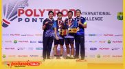 Pasangan pebultangkis ganda putra, Wahyu Agung Prasetyo dan Pulung Ramadhan naik podium juara satu di evet PPIC 2026.