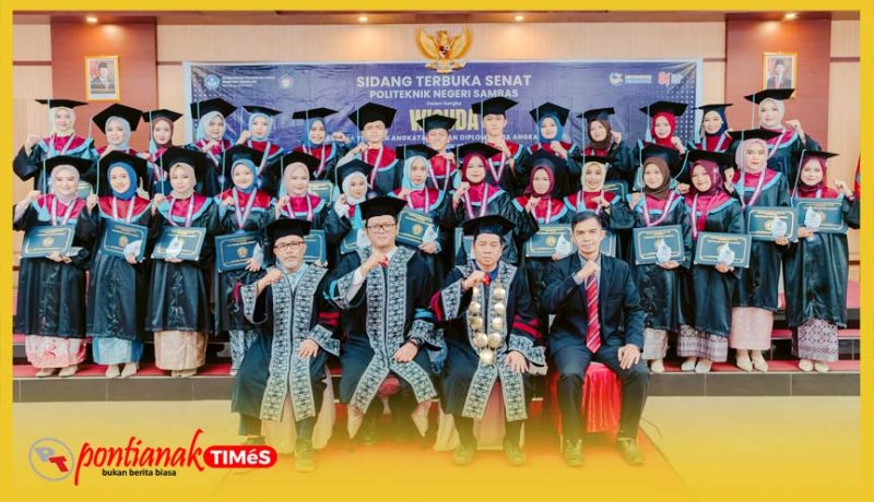 Wisuudawan Poltesa Tahun Akademik 2025/2026, Sabtu (22/8/2026) di Aula Gedung Kuliah Terpadu 1 Poltesa.