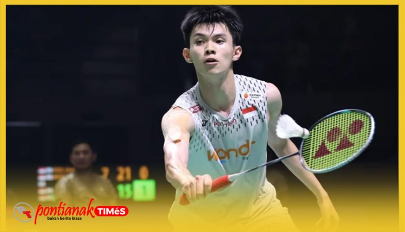 Richie Duta Richardo, pebulutangkis tunggal putra yang menjadi andalan Indonesia di ajang Polytron Pontianak Indonesia Masters (PPIM) 2026.