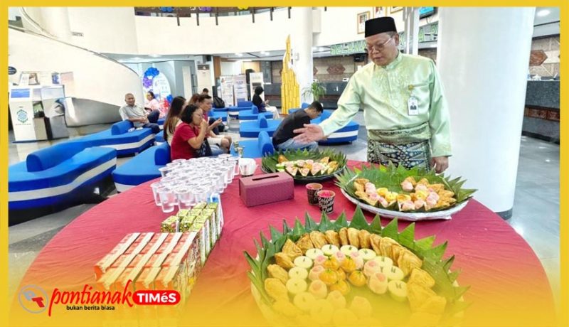 Bank Kalbar menghadirkan dekorasi khas, kuliner tradisional, dan photo booth untuk nasabah dan masyarakat dalam momentum HUT KOta Pontianak ke-255.