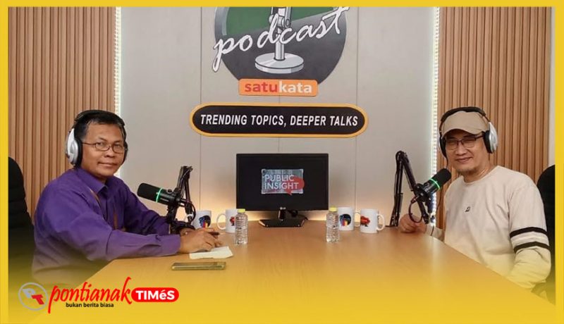 Slamet Widodo, Ketua Masyarakat Transportasi Indonesia (MTI) Kalimantan Barat di Studio Podcast Satukata.